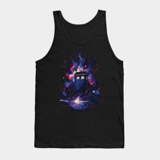 Vaporwave Tardis Tank Top